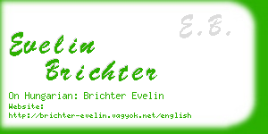 evelin brichter business card